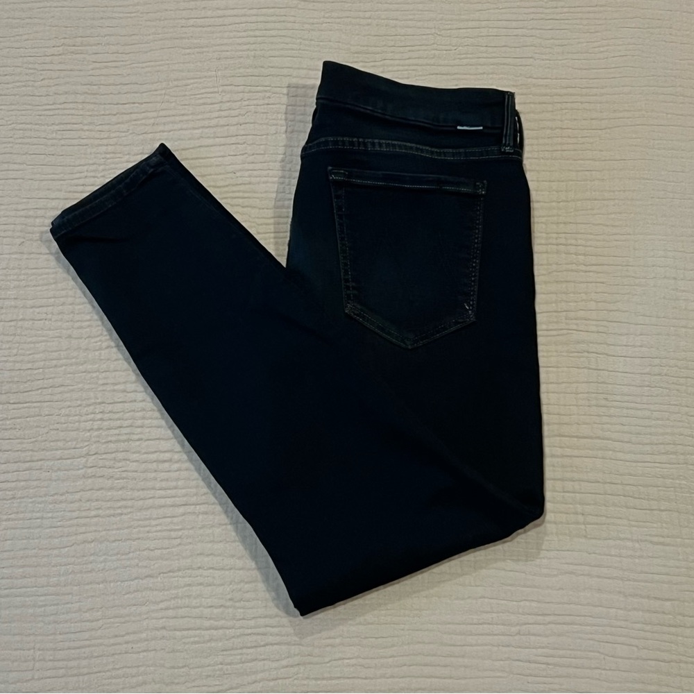 Mother The Looker Crop Jeans in Coffee Tea or Me Dark Wash Denim Size 31 - Picture 3 of 16